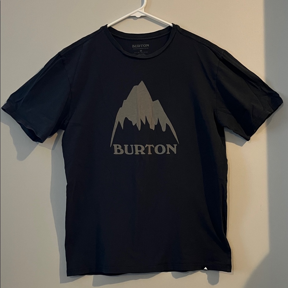 Burton Black T-Shirt with Gray Mountain Logo